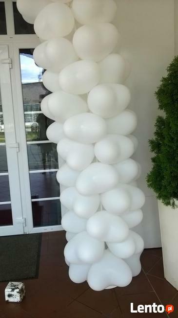 Bramy z balonów łuki balonowe dekoracje weselne slubne przyj