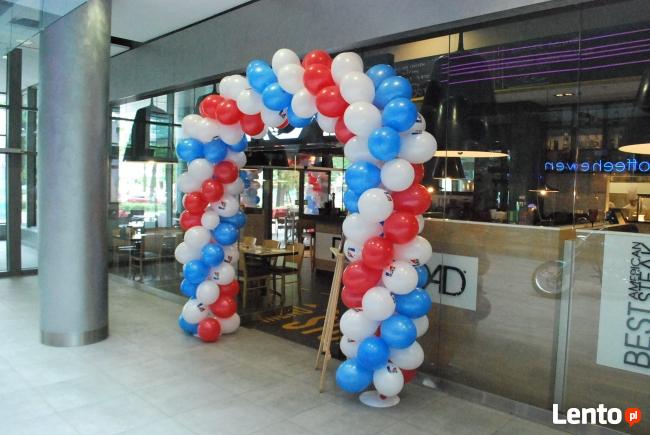 Bramy z balonów łuki balonowe dekoracje weselne slubne przyj