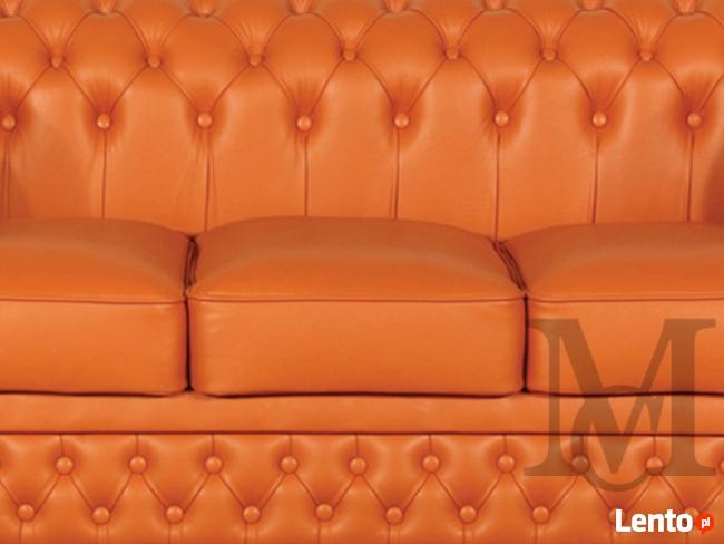 Sofa Chesterfield Tudor 3-osbowa kanapa skóra naturalna