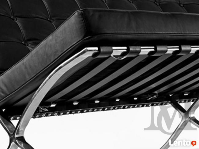 Sofa inspirowana projektem Barcelona 3-osobowa 100% skóra