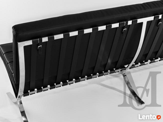 Sofa inspirowana projektem Barcelona 3-osobowa 100% skóra