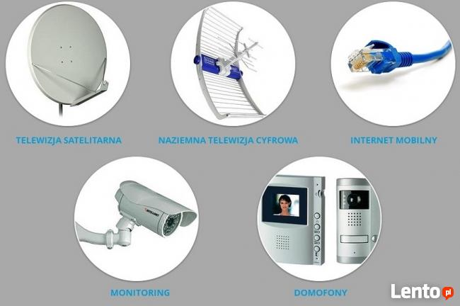 montaż instalacja ANTEN SAT DVB-T telewizja anteny SERWIS