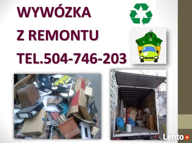 Wywóz gruzu z wyniesieniem do kontenera, Wrocław, cena,