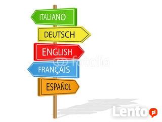Język włoski, francuski- Tłumaczenia Przysięgłe i zwykłe -