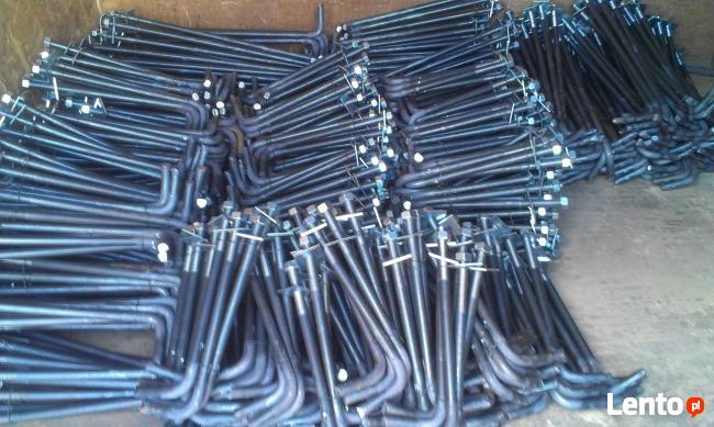 Łącznik murłaty, kotwa, szpilka, śruba, kotwa typu L Ø