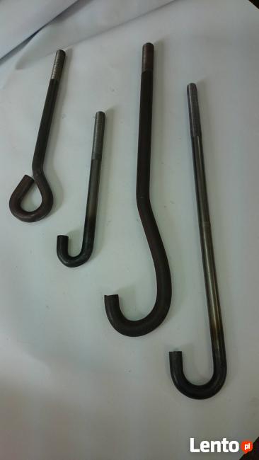 Łącznik murłaty, kotwa, szpilka, śruba, kotwa typu L Ø