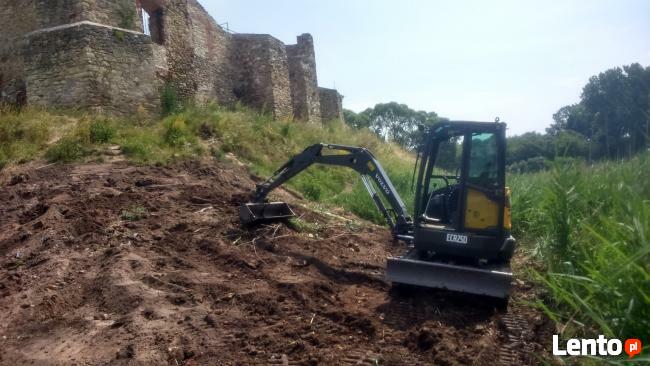 WYNAJEM USŁUGI MINIKOPARKĄ ROBOTY ZIEMNE