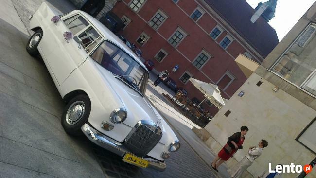 Białym zabytkowym mercedesem do ślubu 1963 rok