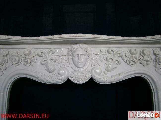 PORTALE KOMINKOWE Z MARMURU I ONYKSU DARSIN KOMINKI Z KAMIEN