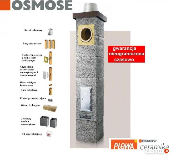 Systemy kominowe OSMOSE fi 200 Uniwersal 7mb komin ceramiczn
