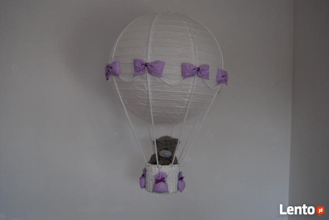 Latający Balon Lampa Wisząca Dla dziecka Fiolet Kratka