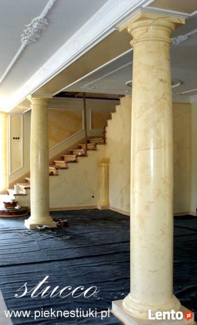 Stiukowy marmur ścian, kolumn.Nowa technologia.AdamK