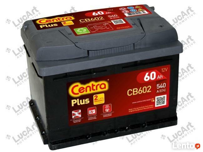 Akumulator Centra Plus 60AH 540A CB602 GWAR. 2LATA Katowice