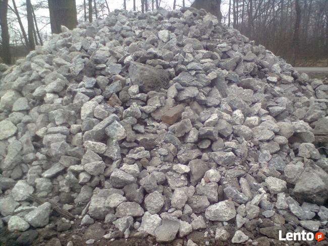 Gruz betonowy mielony, gruz ceglany, ziemia ogrodowa