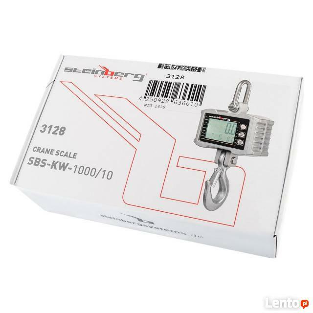 Przemysłowa waga hakowa 1 tona LCD