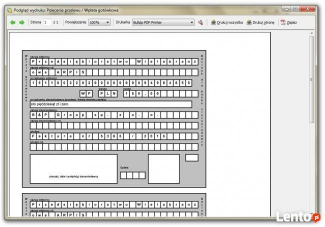 Rachunek-program do wystawiania rachunków oraz faktur bez VA