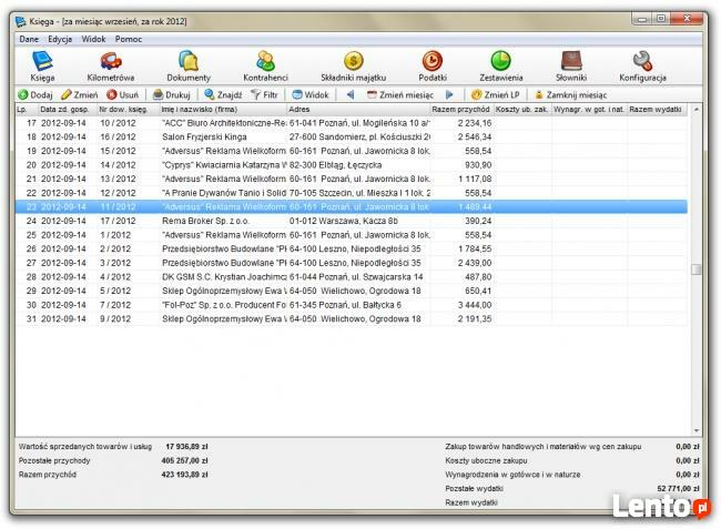 Mała Księgowość - wielofirmowy program księgowy, kpir i rycza