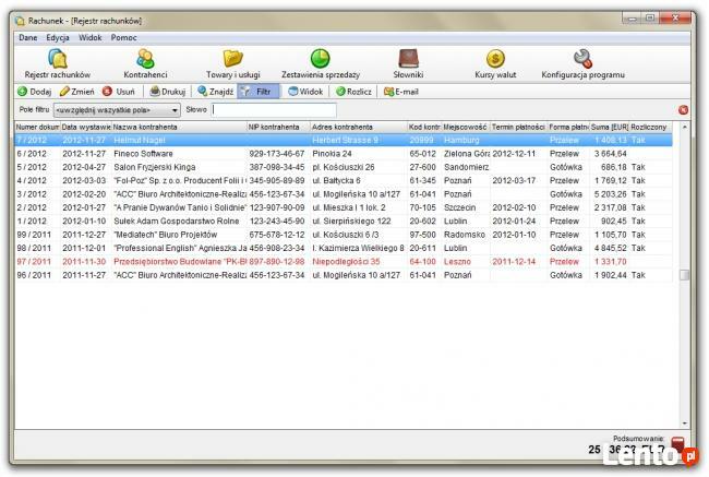 Rachunek-program do wystawiania rachunków oraz faktur bez VA