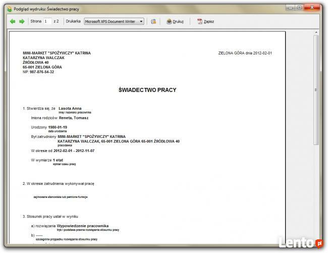 Kadry i Płace -program kadrowo-płacowy