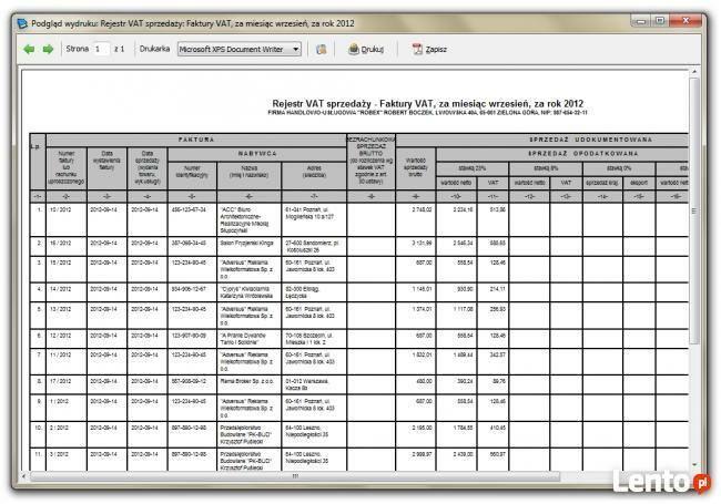 Ryczałt - program do ryczałtu ewidencjonowanego