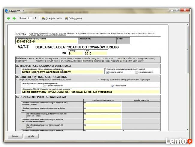 Księga - Podatkowa Księga Przychodów i Rozchodów KPIR, progra
