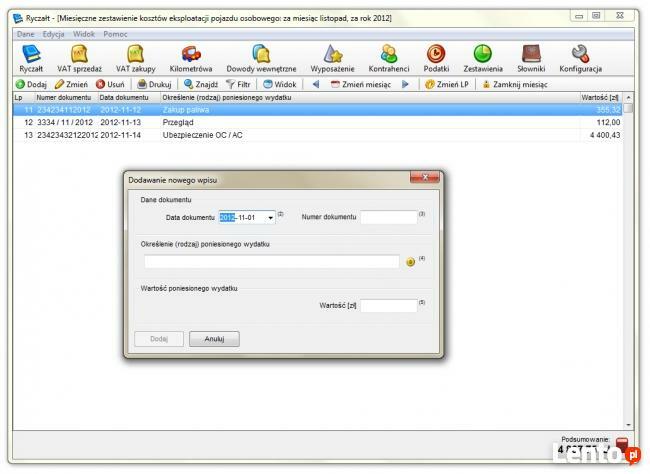 Ryczałt - program do ryczałtu ewidencjonowanego