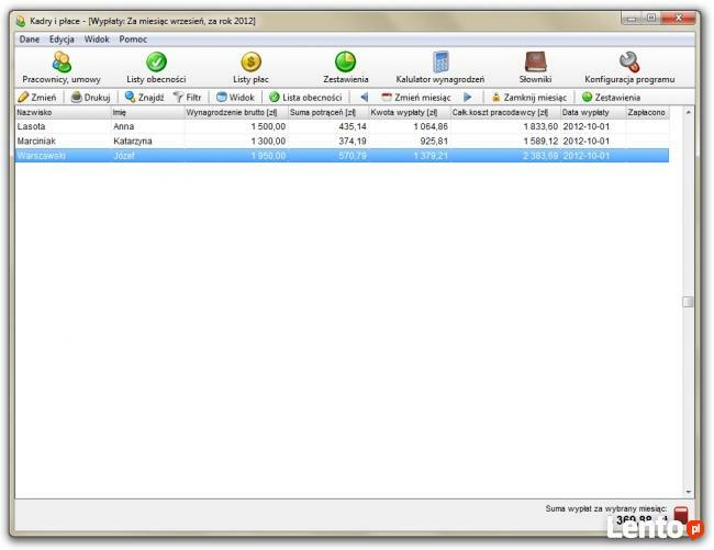 Kadry i Płace -program kadrowo-płacowy