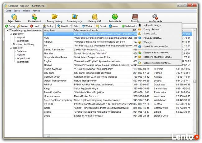 Sprzedaż i Magazyn - Fakturowanie z obsługą magazynu, Faktur