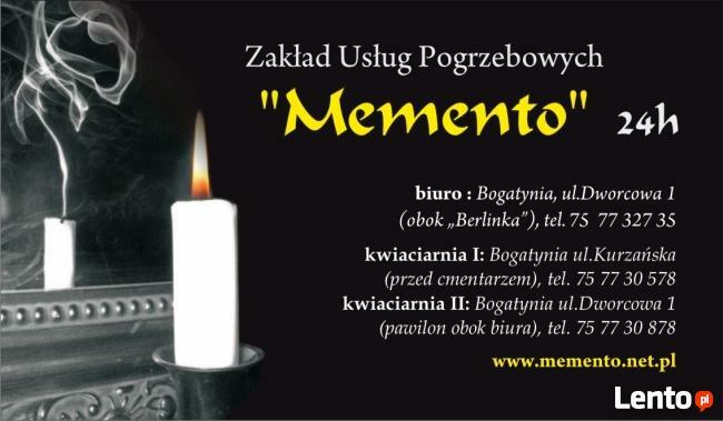 Zakład Usług Pogrzebowych Memento 24h D. Sawicki Bogatynia