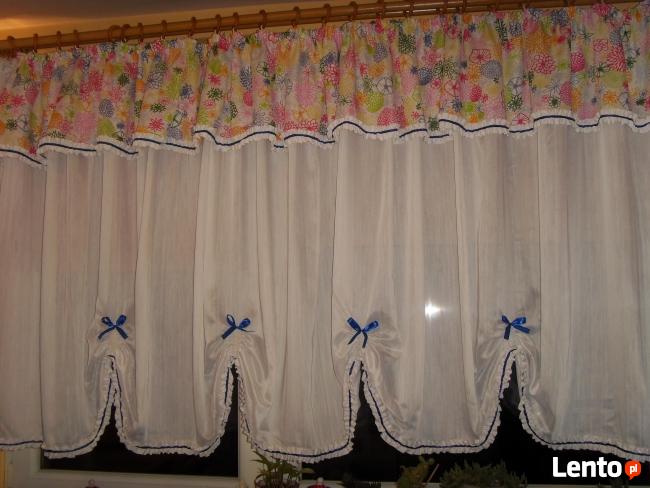 FIRANKA, BIAŁA, KWIECISTA FALBANA, KOKARDKI =WROCŁAW=