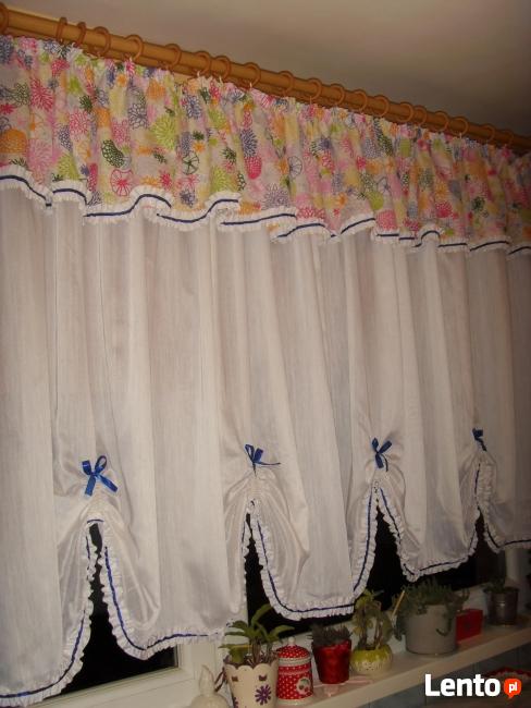 FIRANKA, BIAŁA, KWIECISTA FALBANA, KOKARDKI =WROCŁAW=