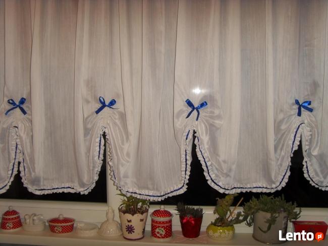 FIRANKA, BIAŁA, KWIECISTA FALBANA, KOKARDKI =WROCŁAW=