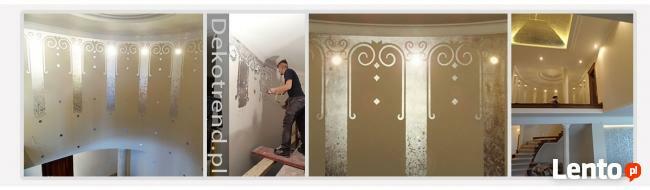 Pozłotnictwo, złocenie ścian płatkami złota, szlagmetalem