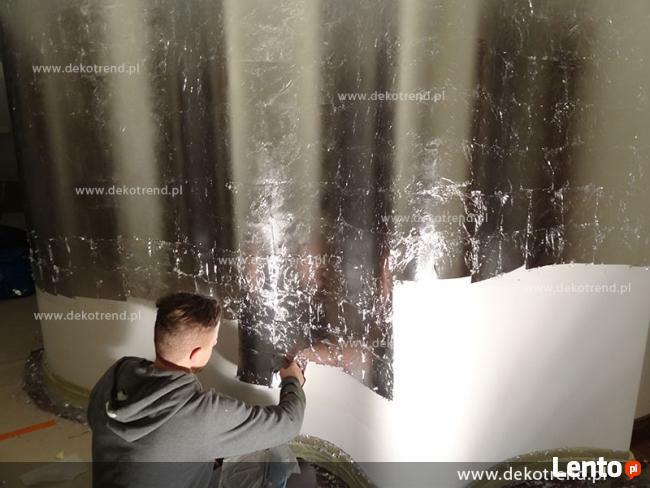 Pozłotnictwo, złocenie ścian płatkami złota, szlagmetalem