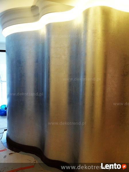 Pozłotnictwo, złocenie ścian płatkami złota, szlagmetalem