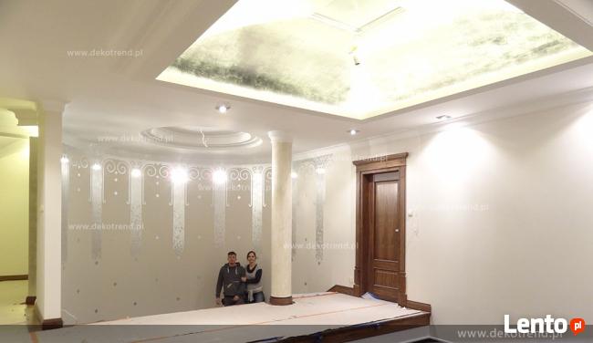 Pozłotnictwo, złocenie ścian płatkami złota, szlagmetalem