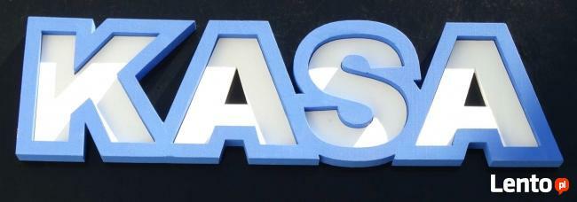 Litery 3d ze styroduru malowane ręcznie