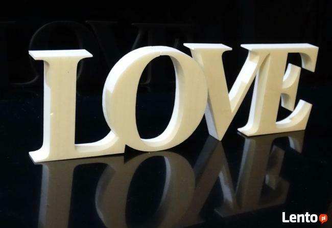 litery 3d styrodur niemalowany