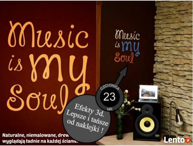 litery ze sklejki malowane