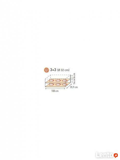 Profesjonalny piec do pizzy 6x32cm dwukomorowy 6kW Hendi