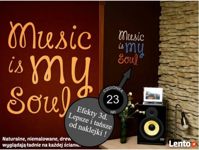 Ozdobne litery ze sklejki