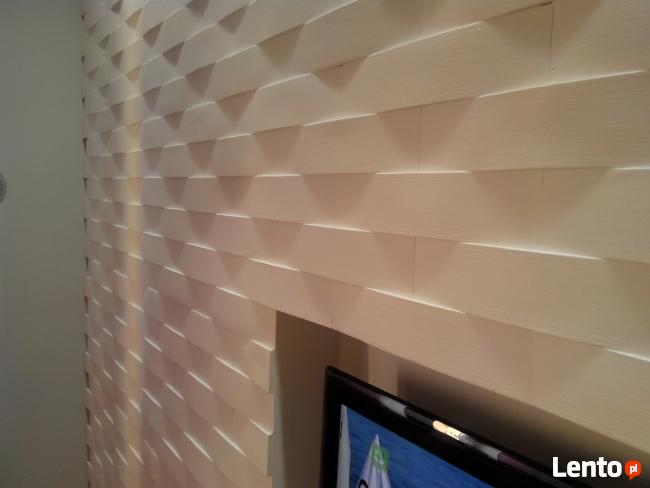 Panele 3D -Fala Sejsza, Panele ścienne, Panele gipsowe