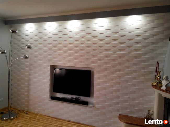 Panele 3D -Fala Sejsza, Panele ścienne, Panele gipsowe