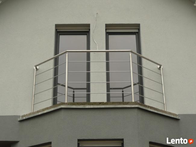 Balustrady, poręcze ze stali nierdzewnej