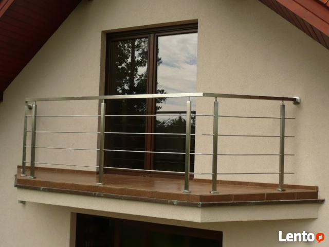 Balustrady, poręcze ze stali nierdzewnej