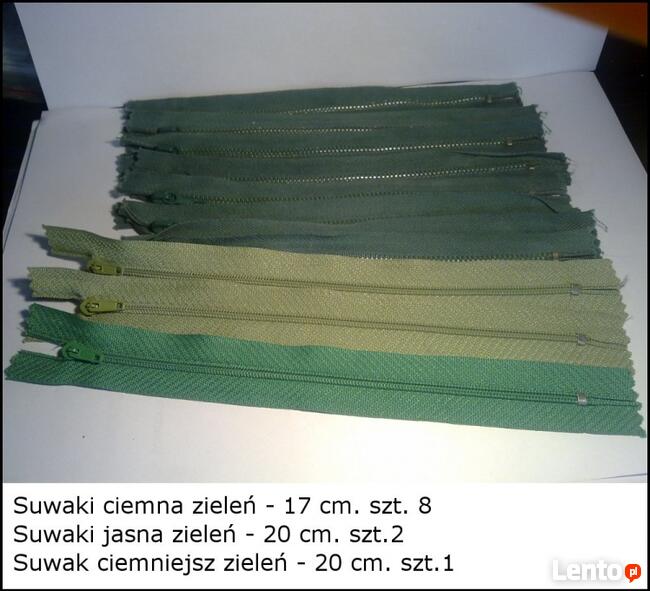 Suwaki. Zamki błyskawiczne. Nowe.