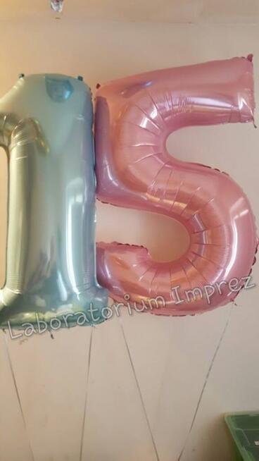 Wielkie balonowe cyfry - największy wybór w Rybniku OD RĘKI!