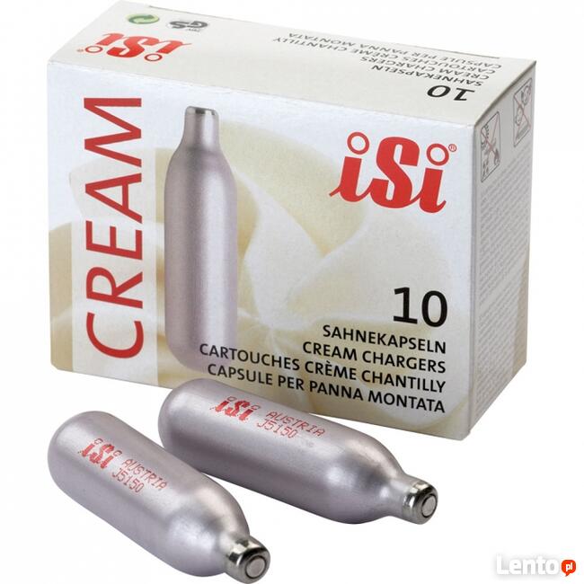 Zestaw syfon iSi do bitej śmietany 0,25L + 20 nabojów cream