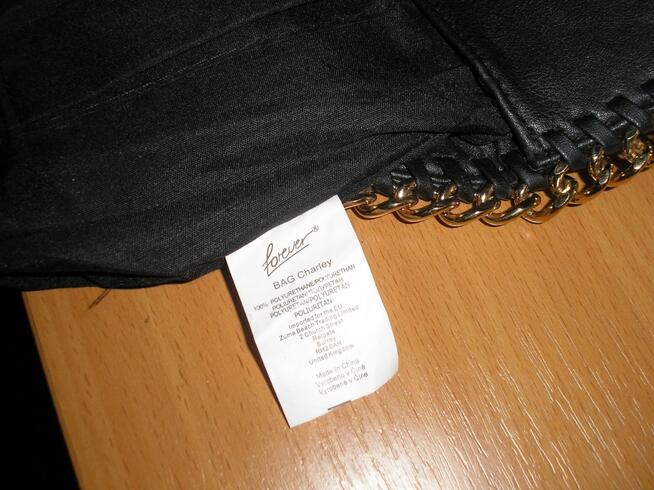 czarna torebka-kopertówka Forever