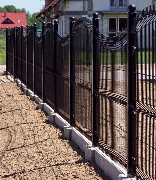 Przęsła ogrodzeniowe FALA 130x200cm fi 4mm ocynk+kolor